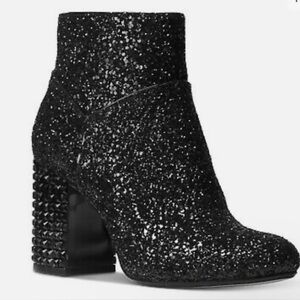 Michael Kors Sparkling Black Ankle Booties